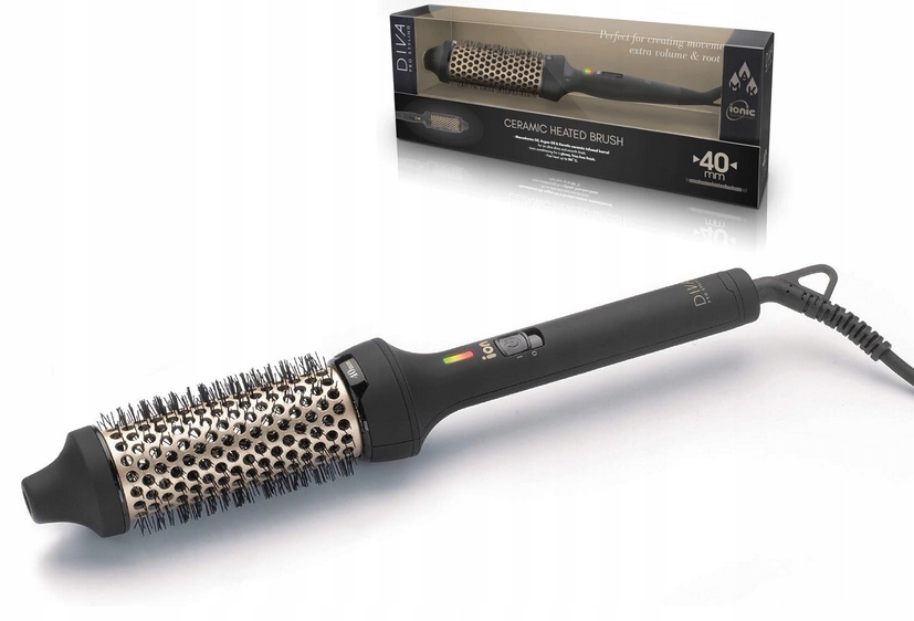 Diva Pro Ceramic Heat Brush automatický vyrovnávací kartáč 40 mm