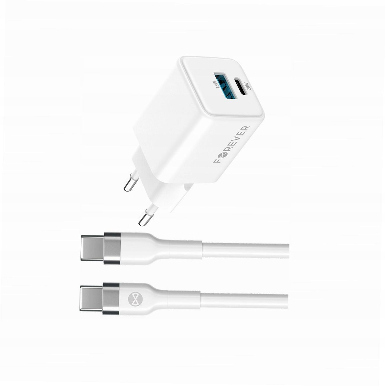 Szybka ładowarka GaN 20W Usb i Usb-c z kablem do Samsung Galaxy A3 2017