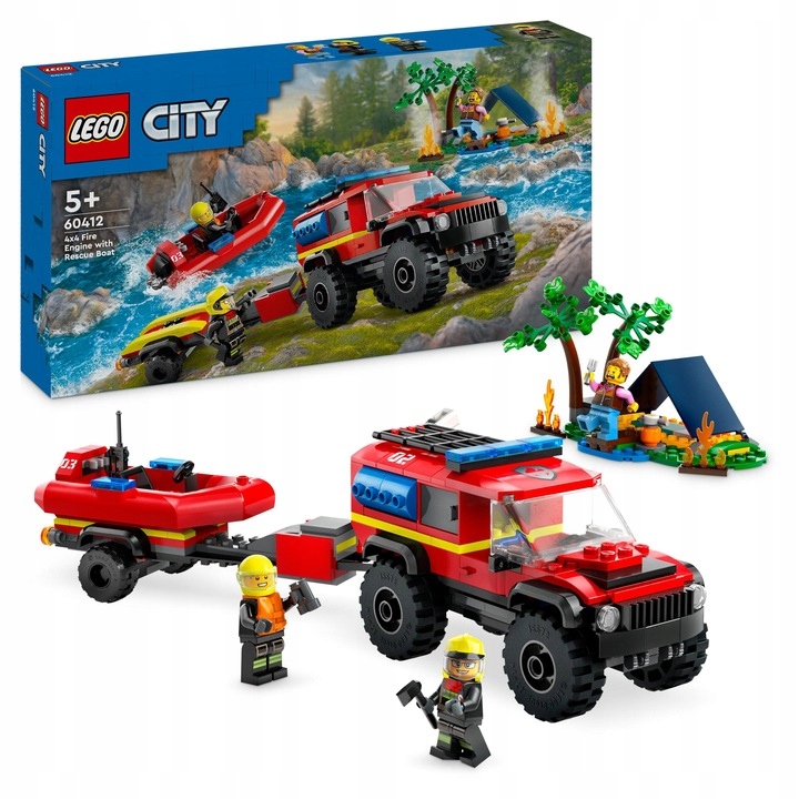 Lego City 60412 Terénní Hasičské Auto Se Záchranným Stavebnice Dárek