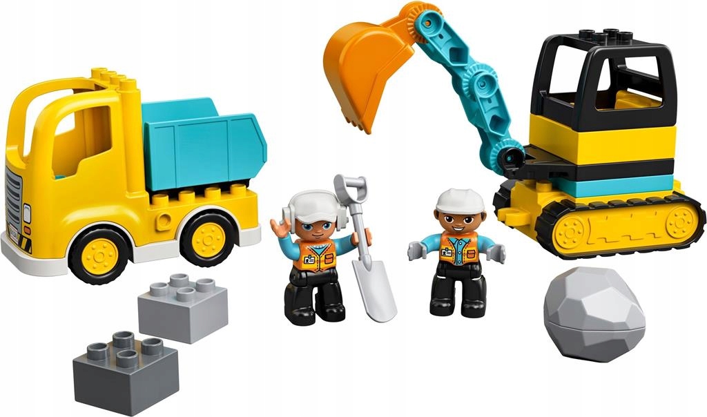 KLOCKI LEGO | DUPLO 10931 CIĘŻARÓWKA I KOPARKA ZABAWKI DLA DZIECI + TORBA Numer produktu 10931