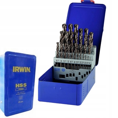 

Zestaw wierteł do metalu Hss 25el 1,0-13,0mm Irwin