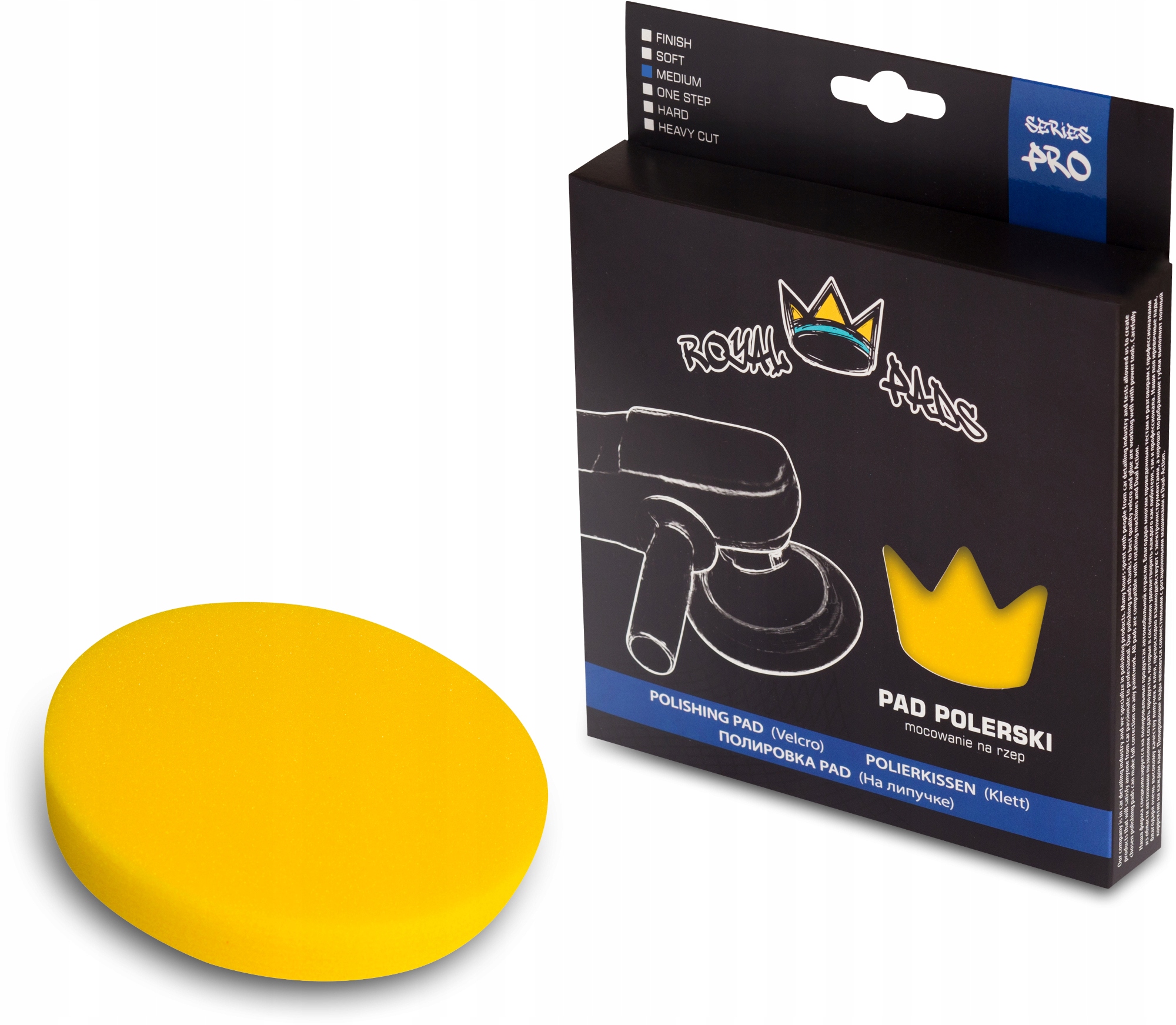 

Royal Pads Pro Medium Pad 80mm Gąbka polerska