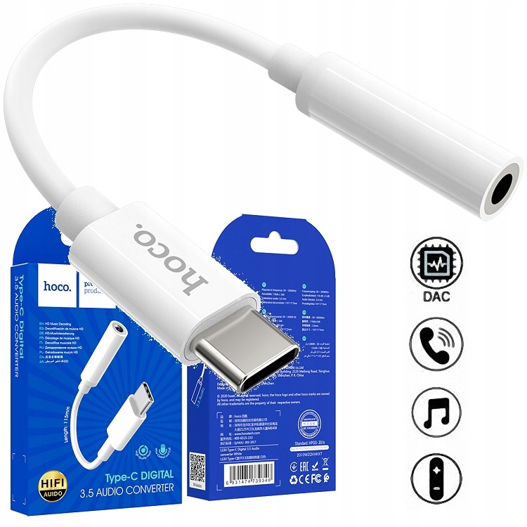 Adapter Konwerter Aux Usb Typ Typu C Usb-c do Samsung A33 A34 A53 A54 A73