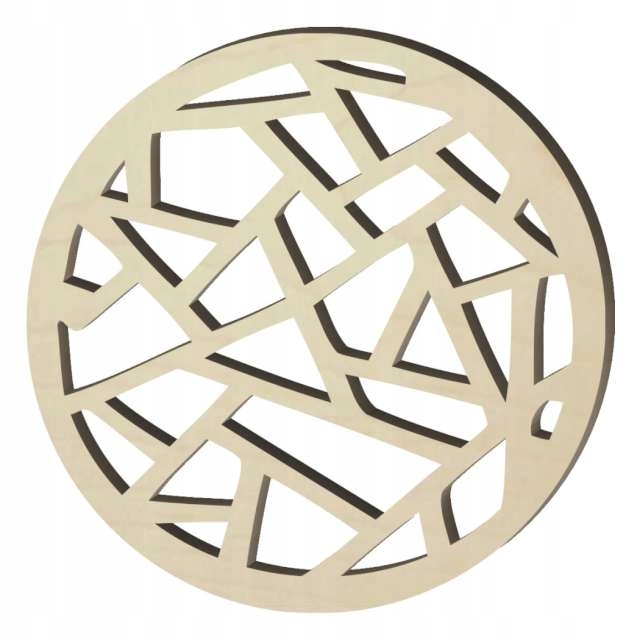 

Podkładki drewniane Ażurowe wycięcia Geometria x6