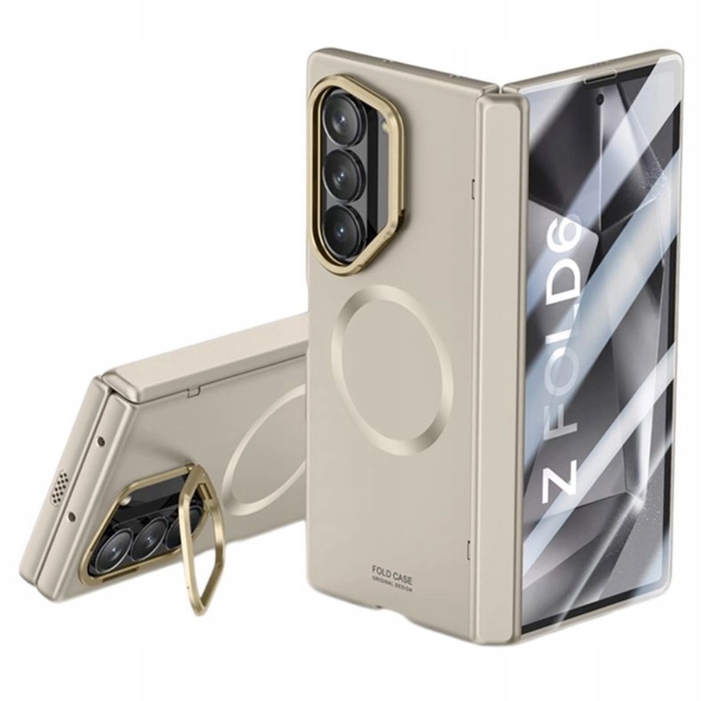 Pouzdro Sklo pro Galaxy Z Fold6 5G, Kryt pro MagSafe, s podstavcem, ochranné