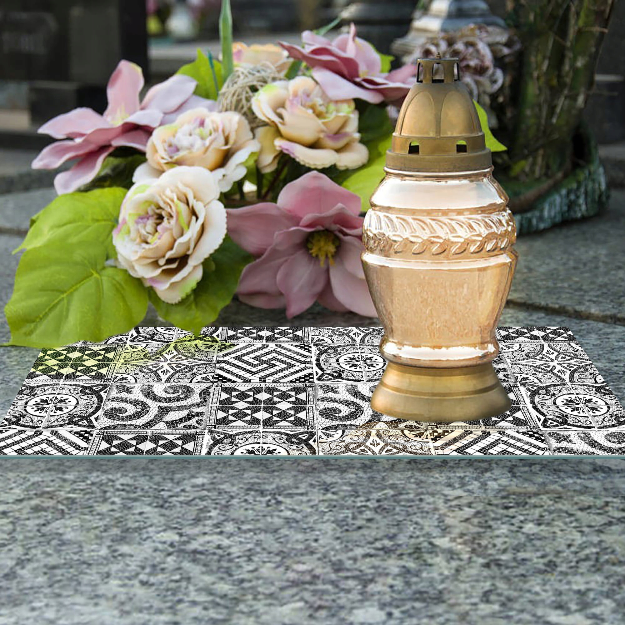 SZKLANA PODSTAWKA POD ZNICZE 60x30cm Mozajka 24d Kod producenta deska-szklana-24d