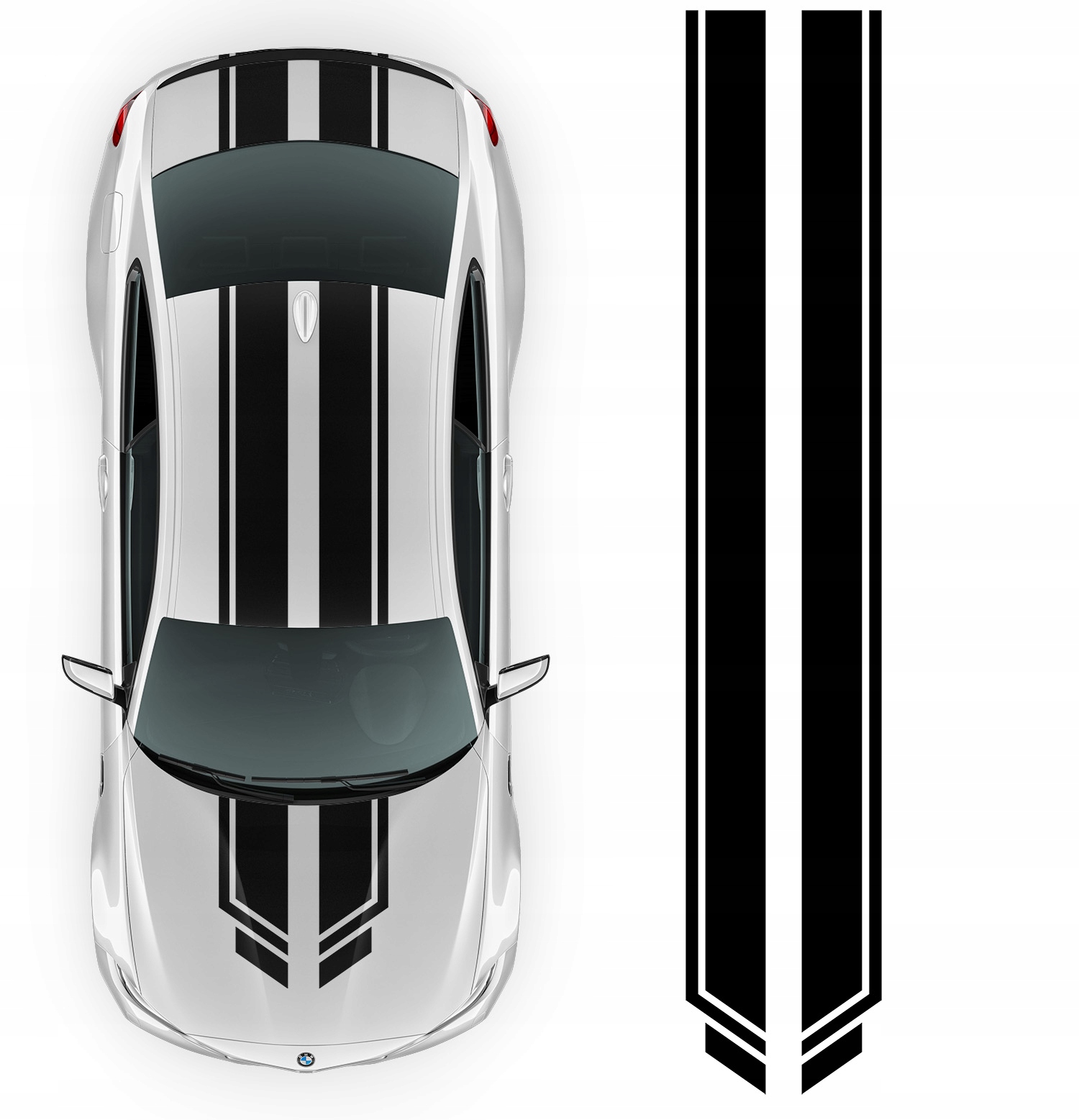 2 x Pásy Na Auto, nálepka na Pás 33 cm x 350 cm