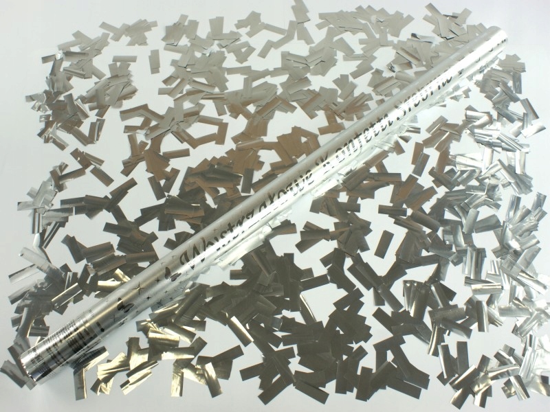 

Wystrzałowe konfetti srebrne 100 cm