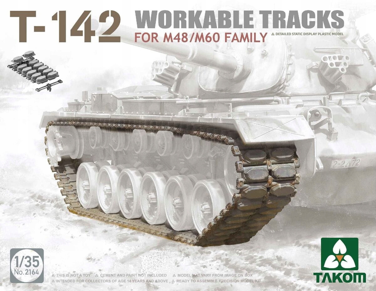 T-142 Workable Tracks pro M48/60 1:35 Takom 2164