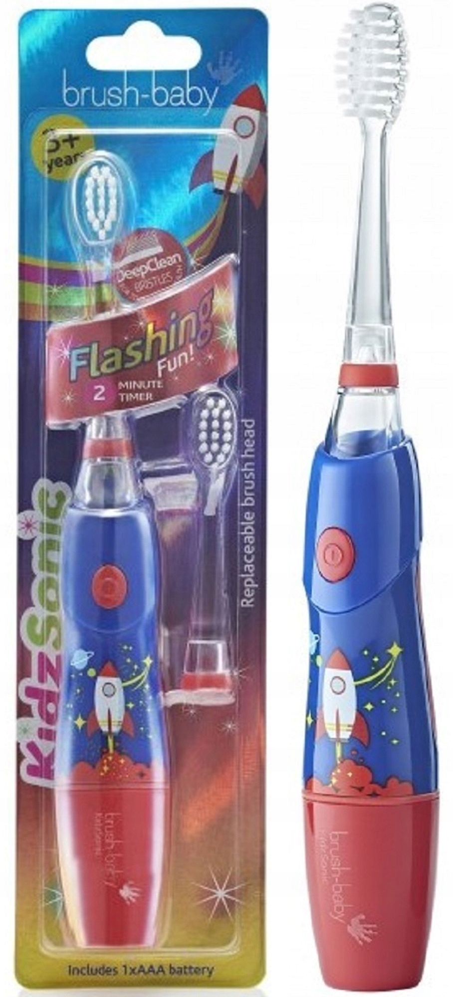 Szczoteczka soniczna Brush-baby KidzSonic Rakieta