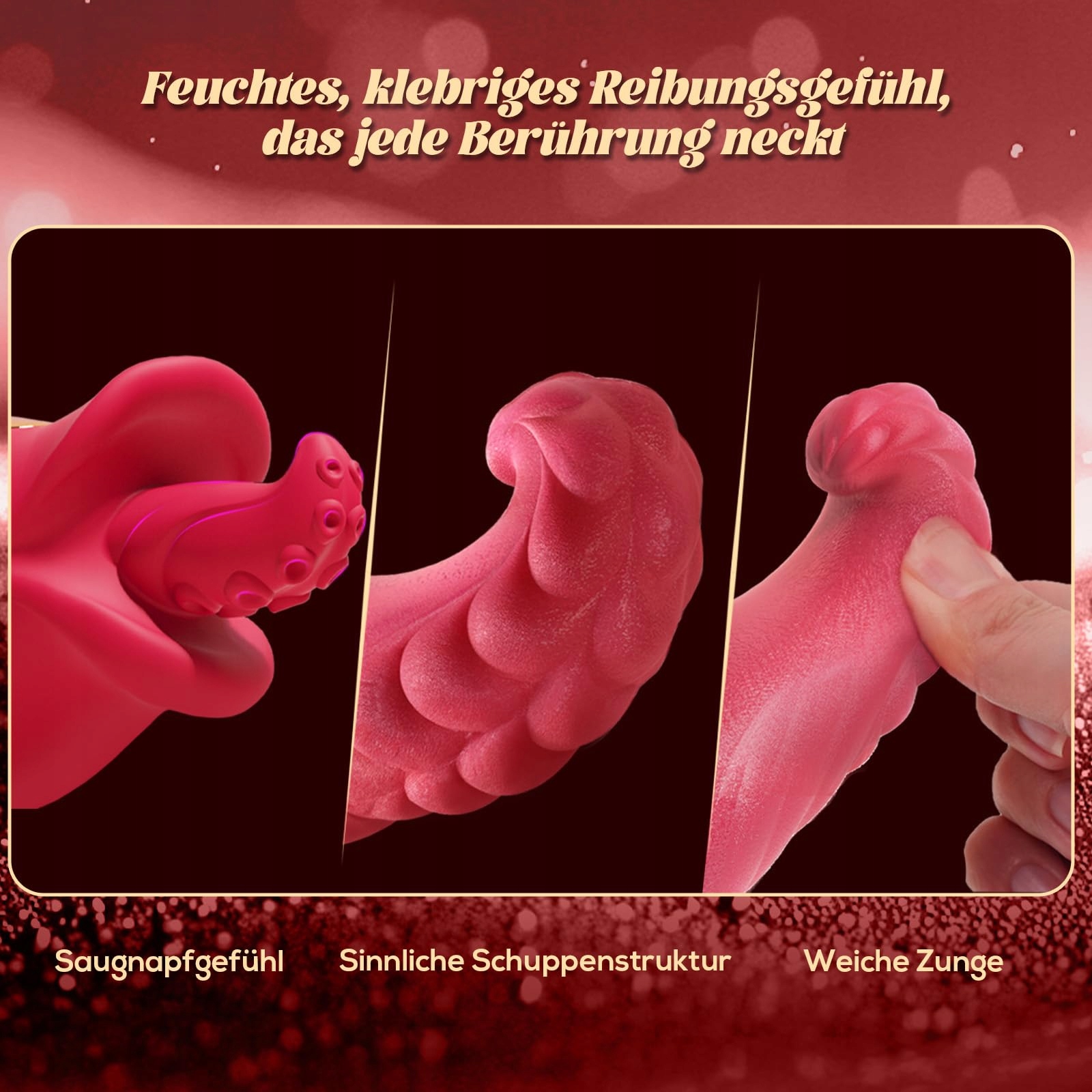 DILDO VIBRATOR Zabawka Erotyczna Dla Kobiet Z Funkcją Wibracji i Ruchu — miniatura 3