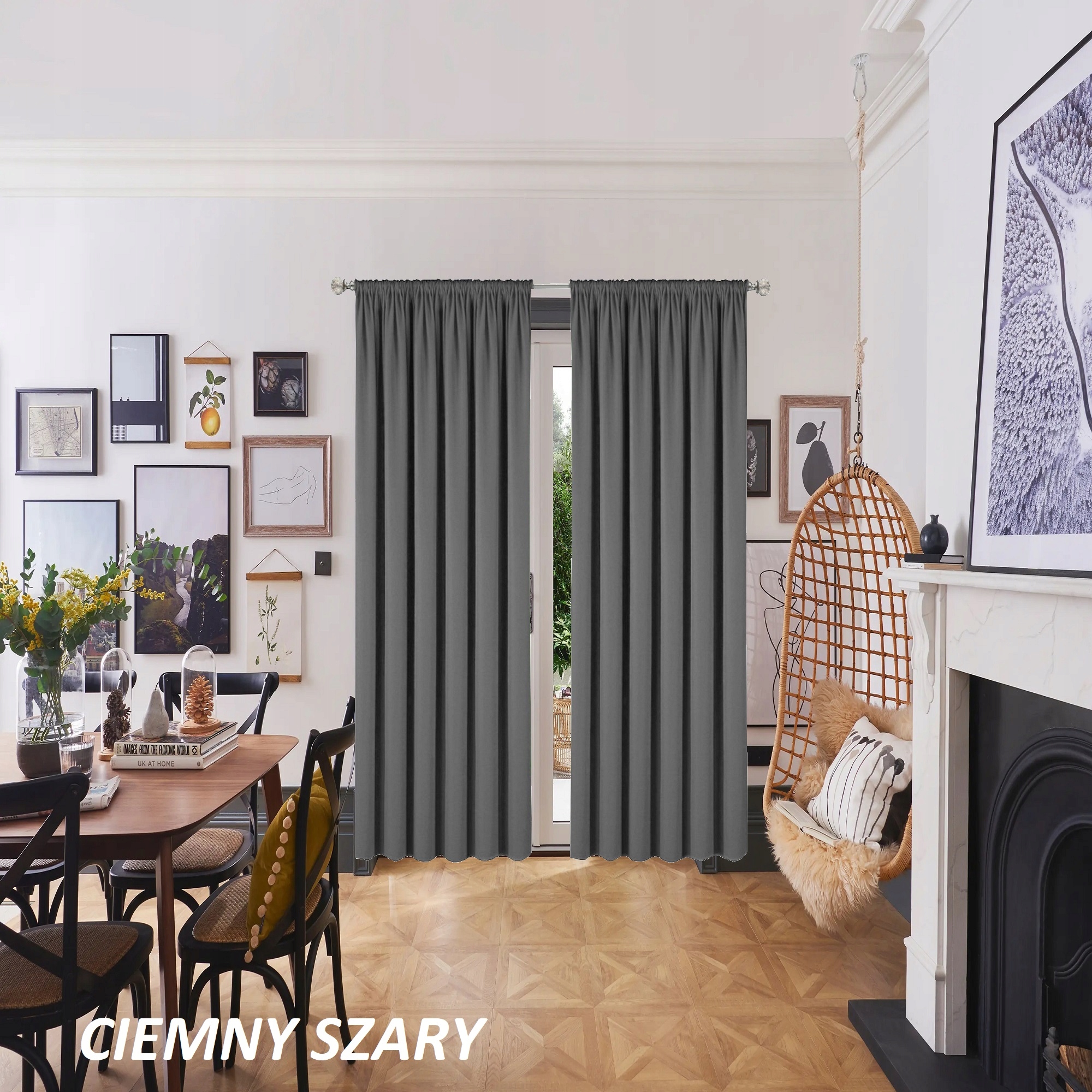 ZASŁONA DŁUGA 145 x 220 CM ZASŁONA GOTOWA Kod producenta 7788