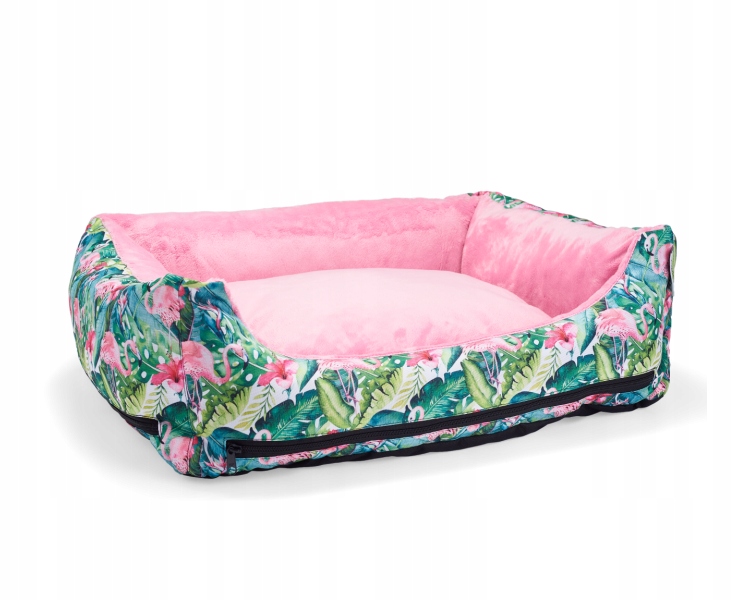 Levně Pohovka Bimbay s tečkami, Plameňák zelenou, 1 65x50