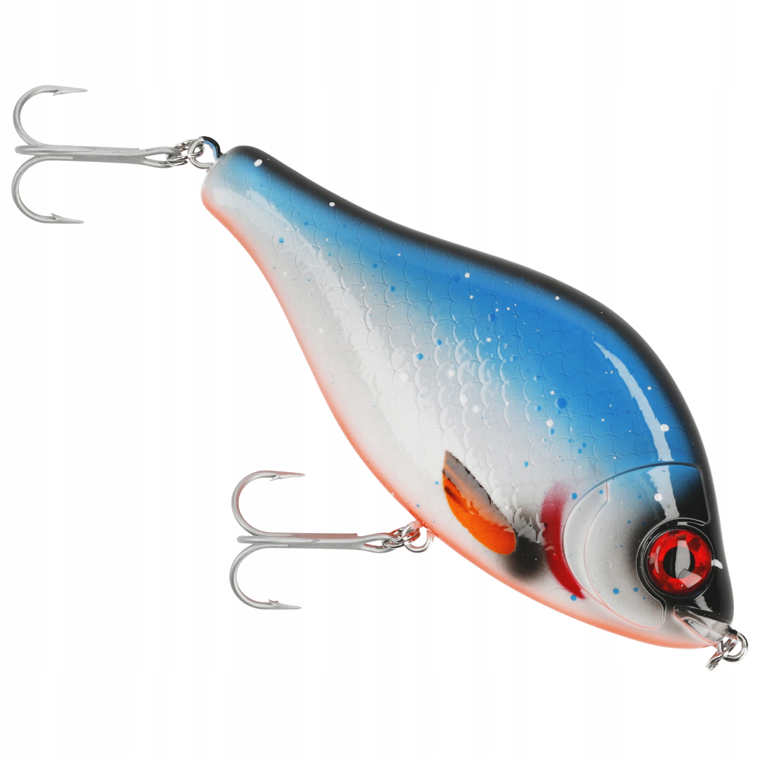 Mikado wobler Jerk na szczupaka 10cm 42g Blue Roach Suspending neutralny