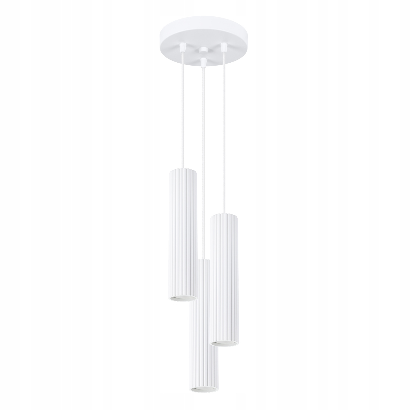 Závesná stropná lampa Zwis Tuba Spot 3x GU10 Biela Karbon 1538 Sollux