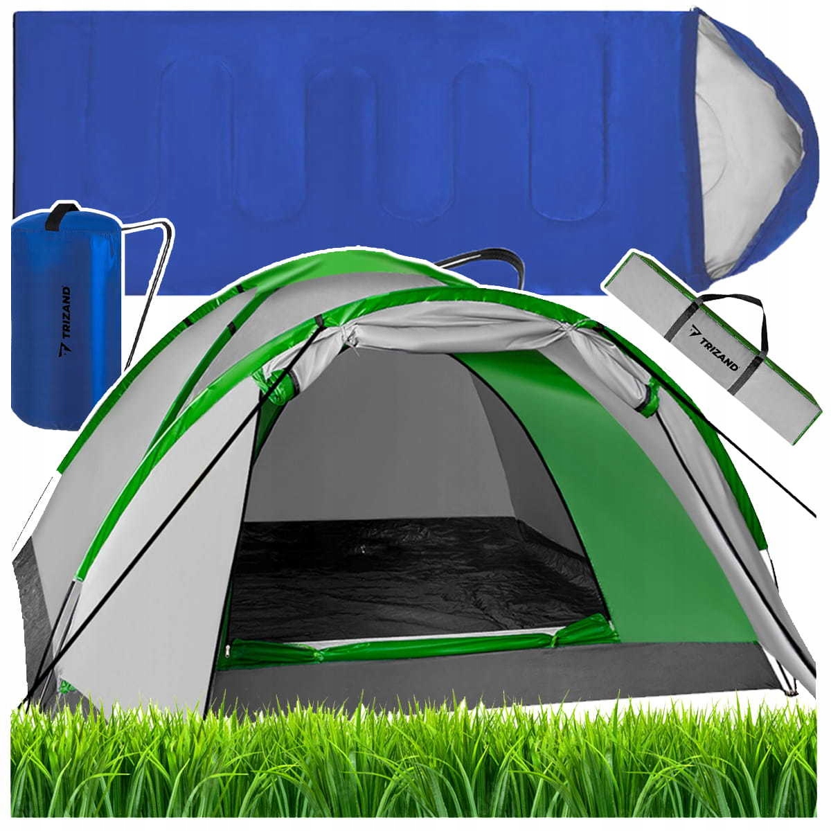 Stan pro 4 osoby 320 x 200 cm, voděodolný Spací Pytel Mumie 200 x 75 cm