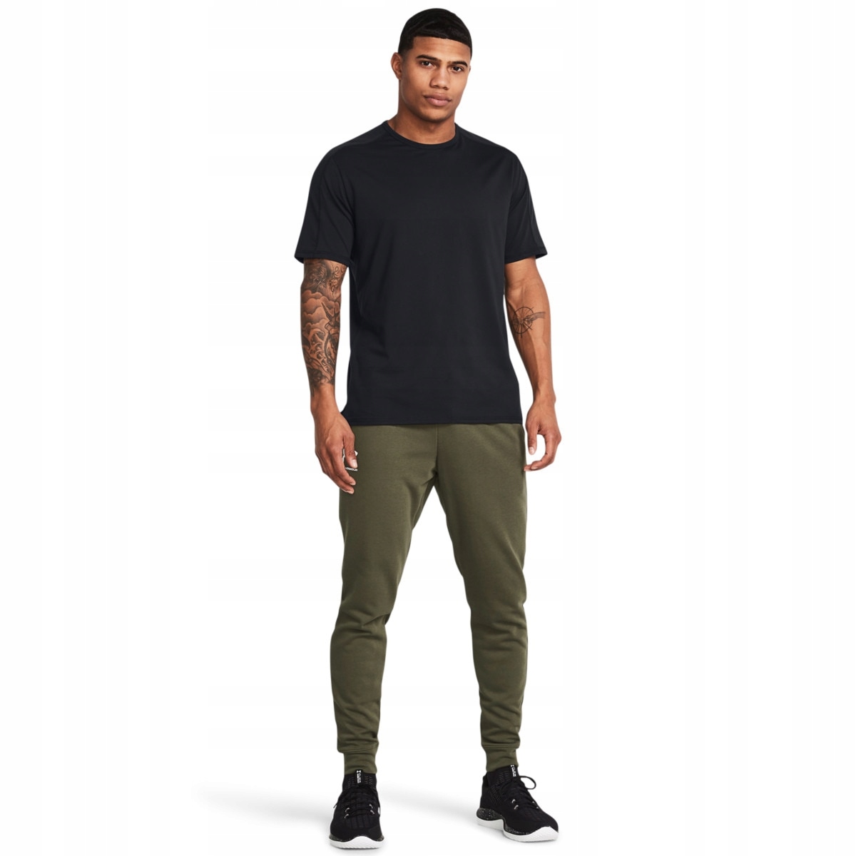 Męskie spodnie dresowe treningowe Under Armour khaki S