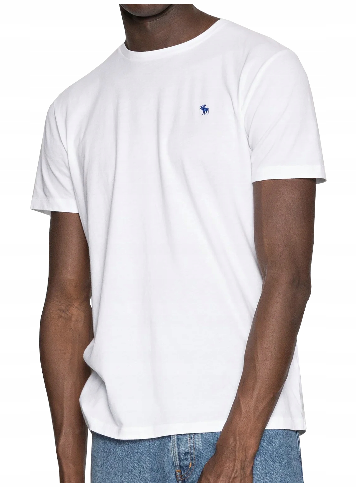 

Abercrombie Fitch _ Biały T-Shirt Blue Logo _ XL