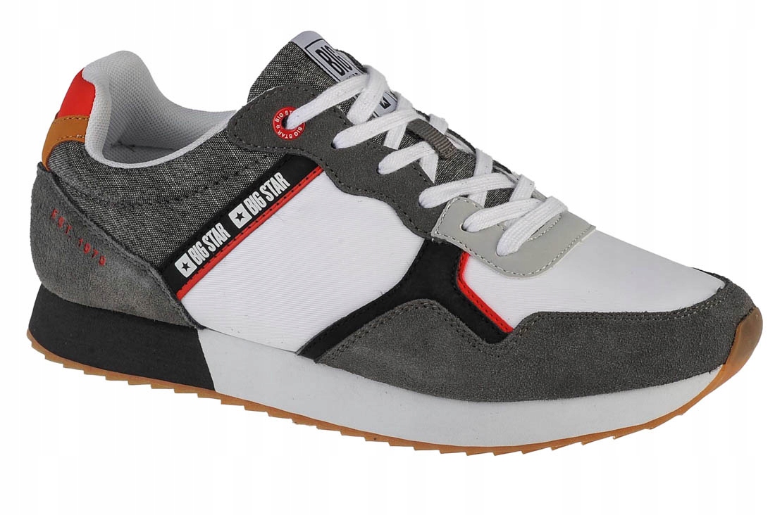 Big Star Boty [44] Pánské tenisky, tkanina, bílá barva