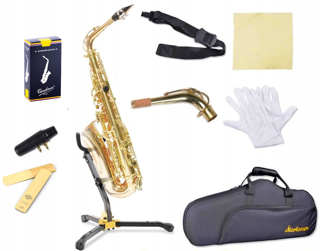 Saksofon altowy Startone SAS-75 | STATYW | 5 x STROIK VANDOREN