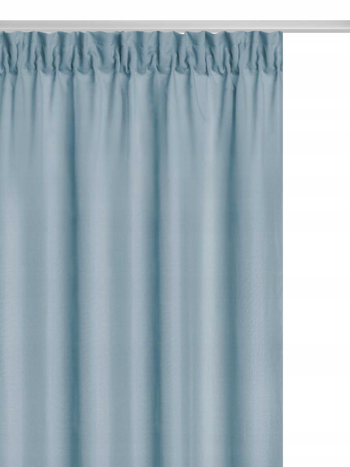 ZASŁONY 140x270 BŁĘKITNA VIVA TAŚMA Kolor odcienie niebieskiego