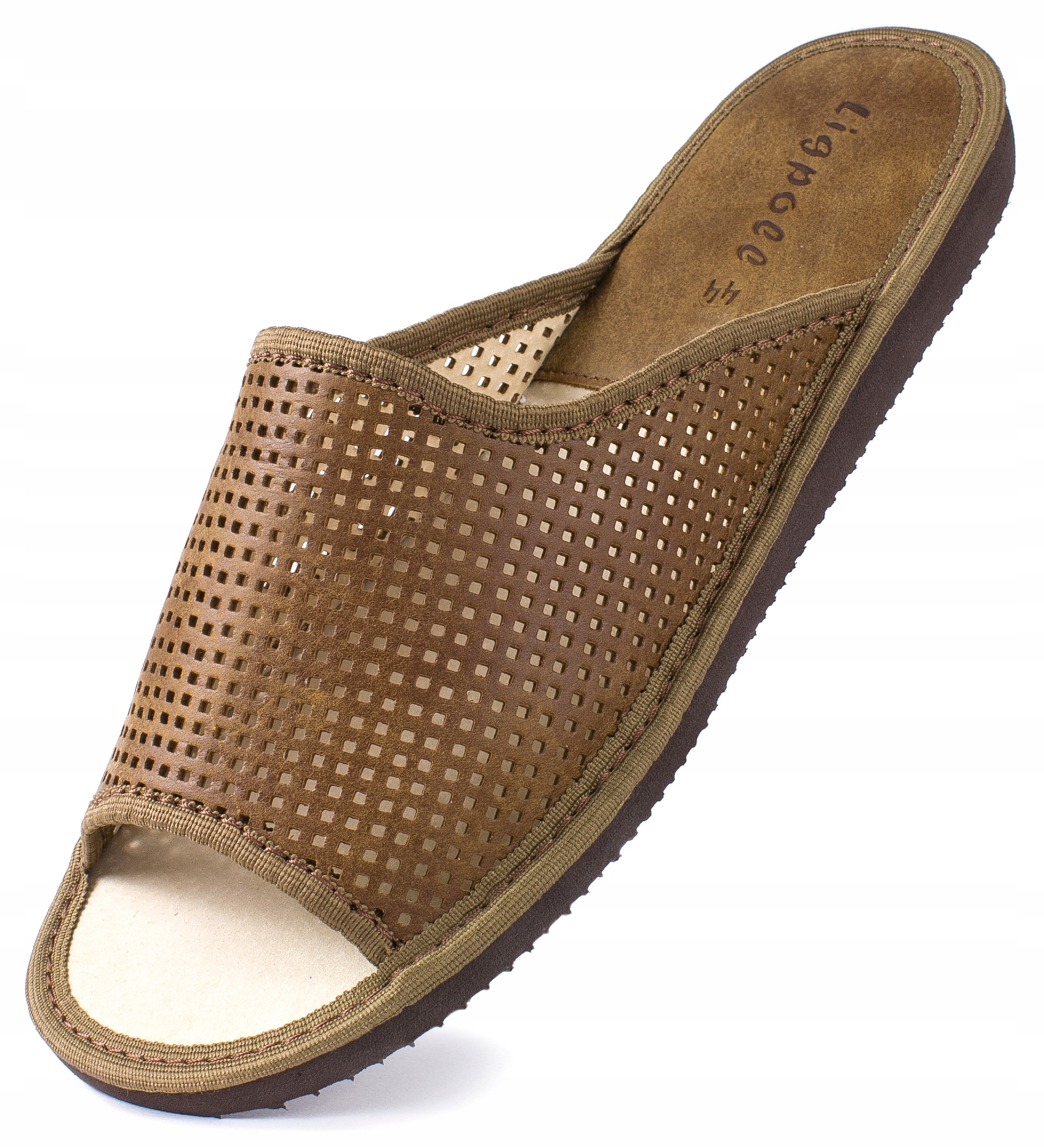 

Kapcie Męskie Skórzane, Pantofle Laczki Ligpoll