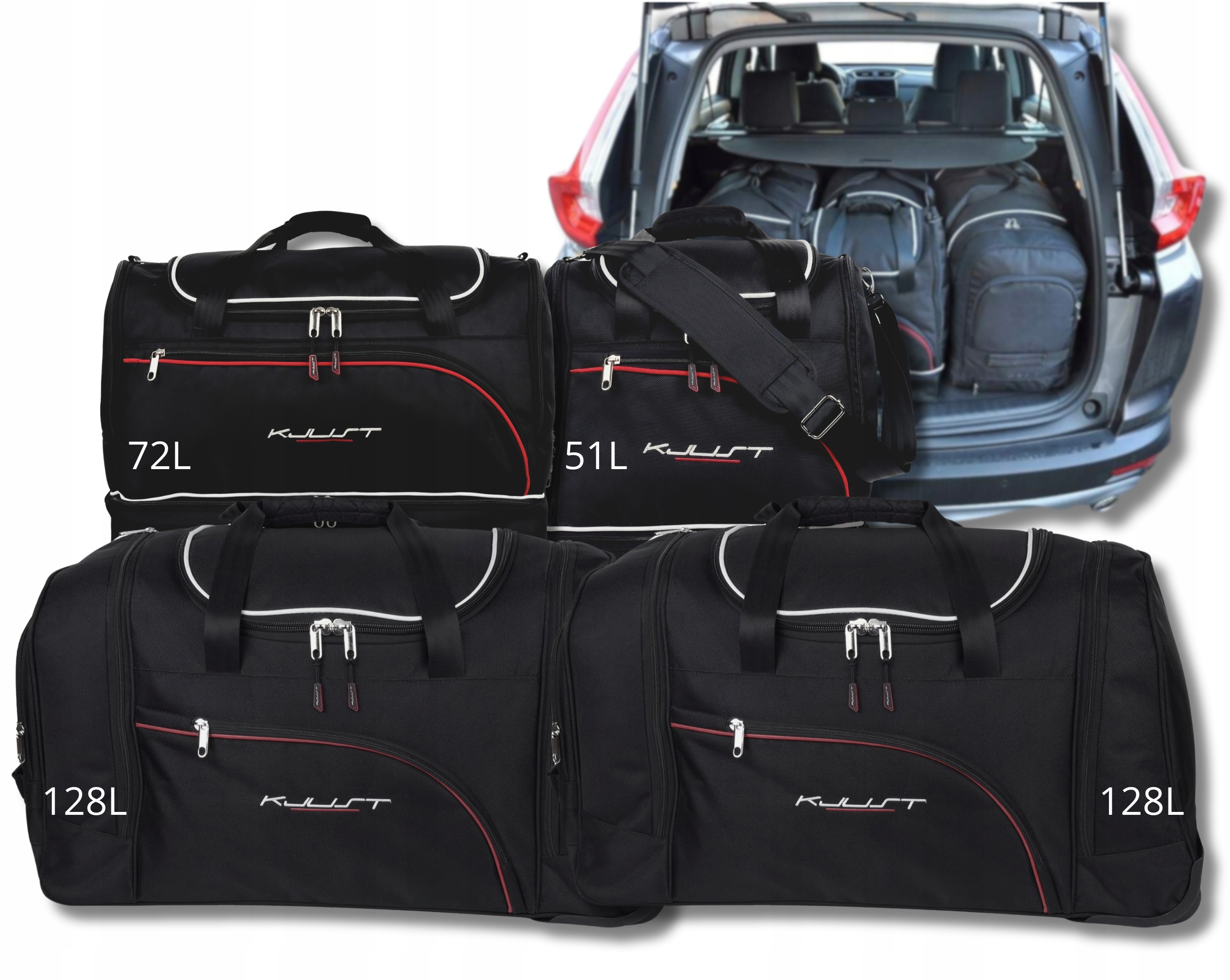 Cestovná Taška Do Kufru Honda Cr-v Hev 2018-2023 4 ks