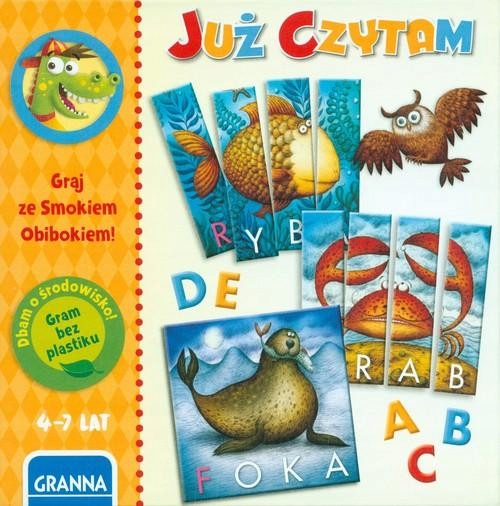 Gra do Nauki Czytania dla Dzieci Rozwijająca TANIO Maksymalna liczba graczy 4