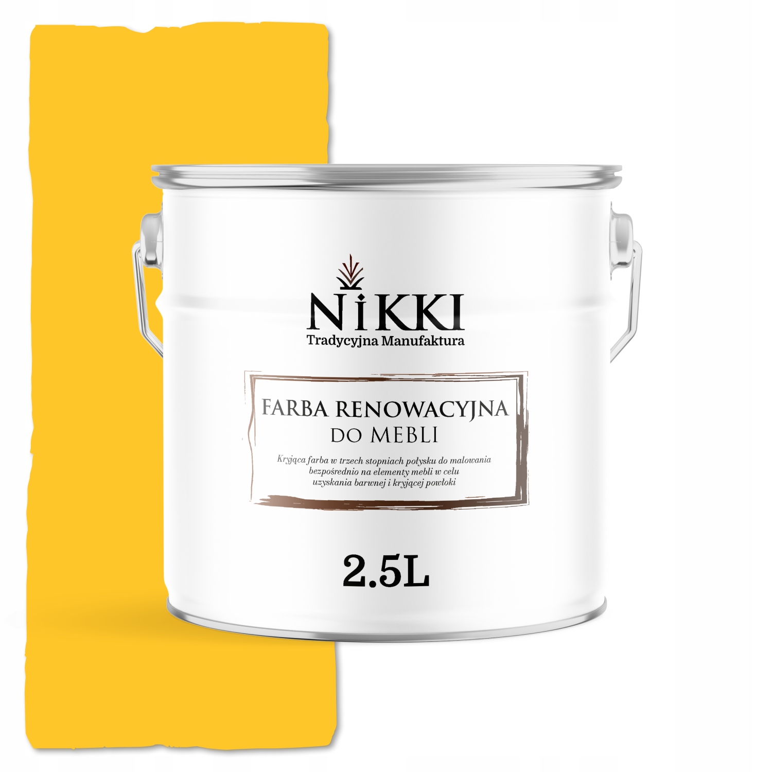 Farba Na Kuchynský Nábytok Predná Strana Žltá Výstražná RAL1023 Lesk 2,5 L