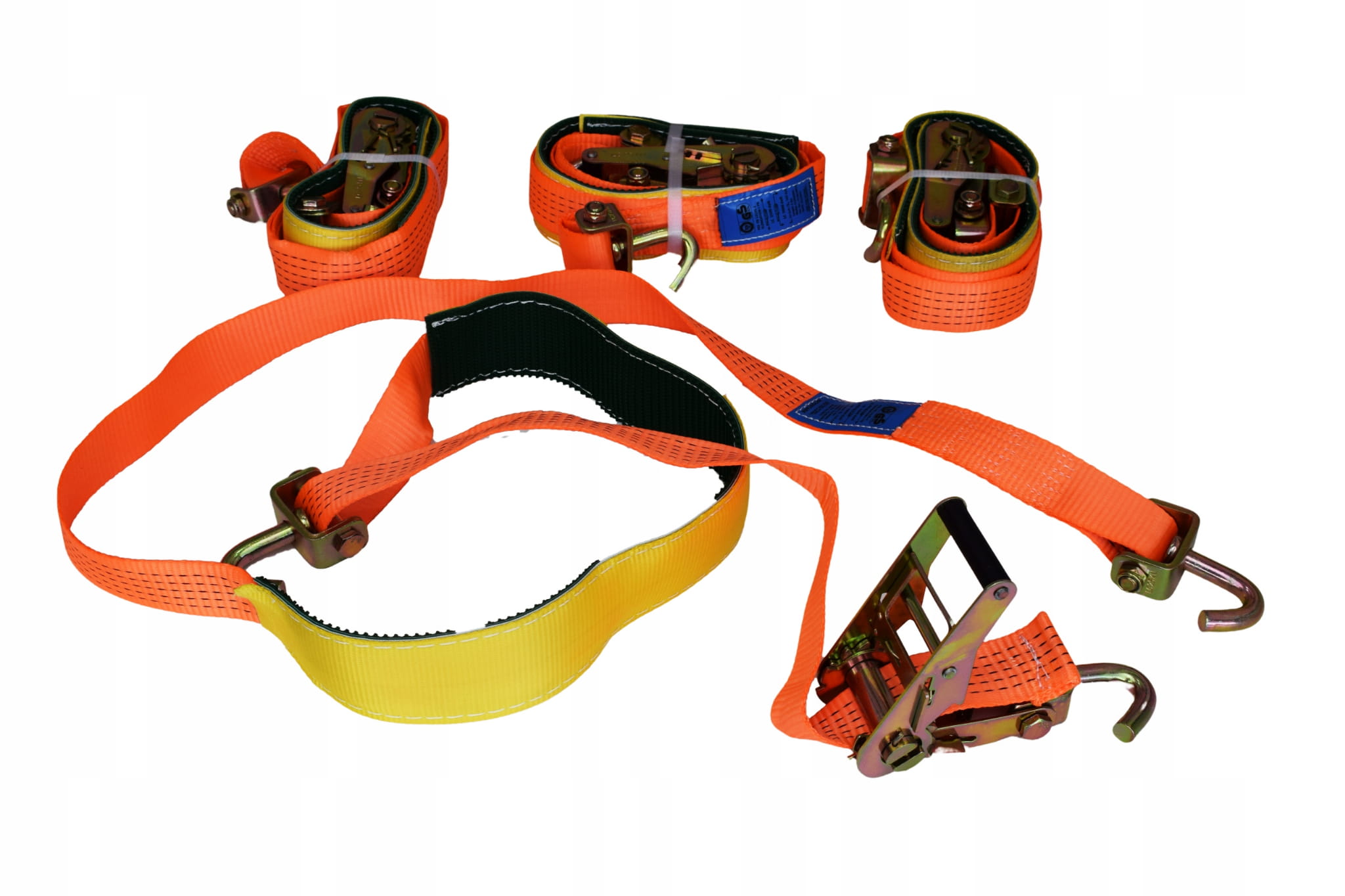 Pasy transportowe do lawet z trawką VDI2700 2.8m 5T obr. hak komplet 4 szt