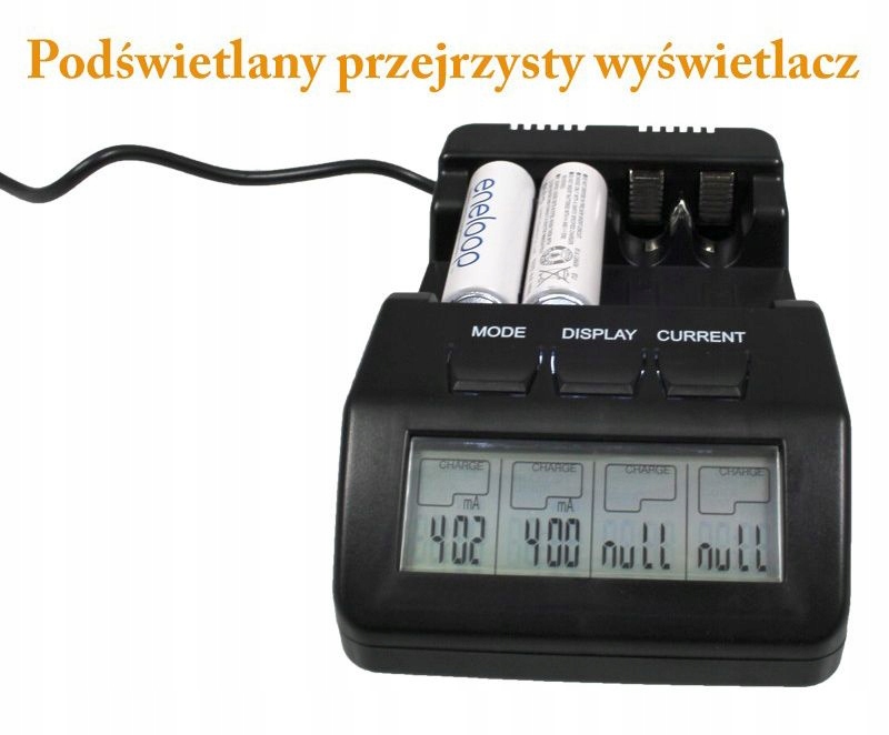 PROCESOROWA ŁADOWARKA AKUMULATORÓW AA R6 I AAA R3 Kod producenta BC900