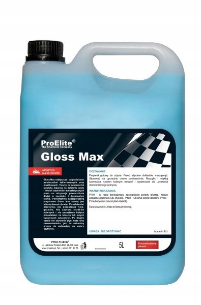 Proelite Gloss Max 5L Vosk Pro Leštění Vozidel PRE145