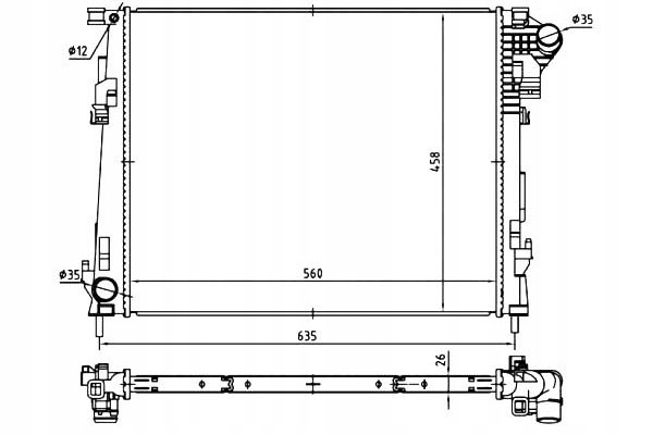 Nrf Chladič Renault Trafic 06- Nrf