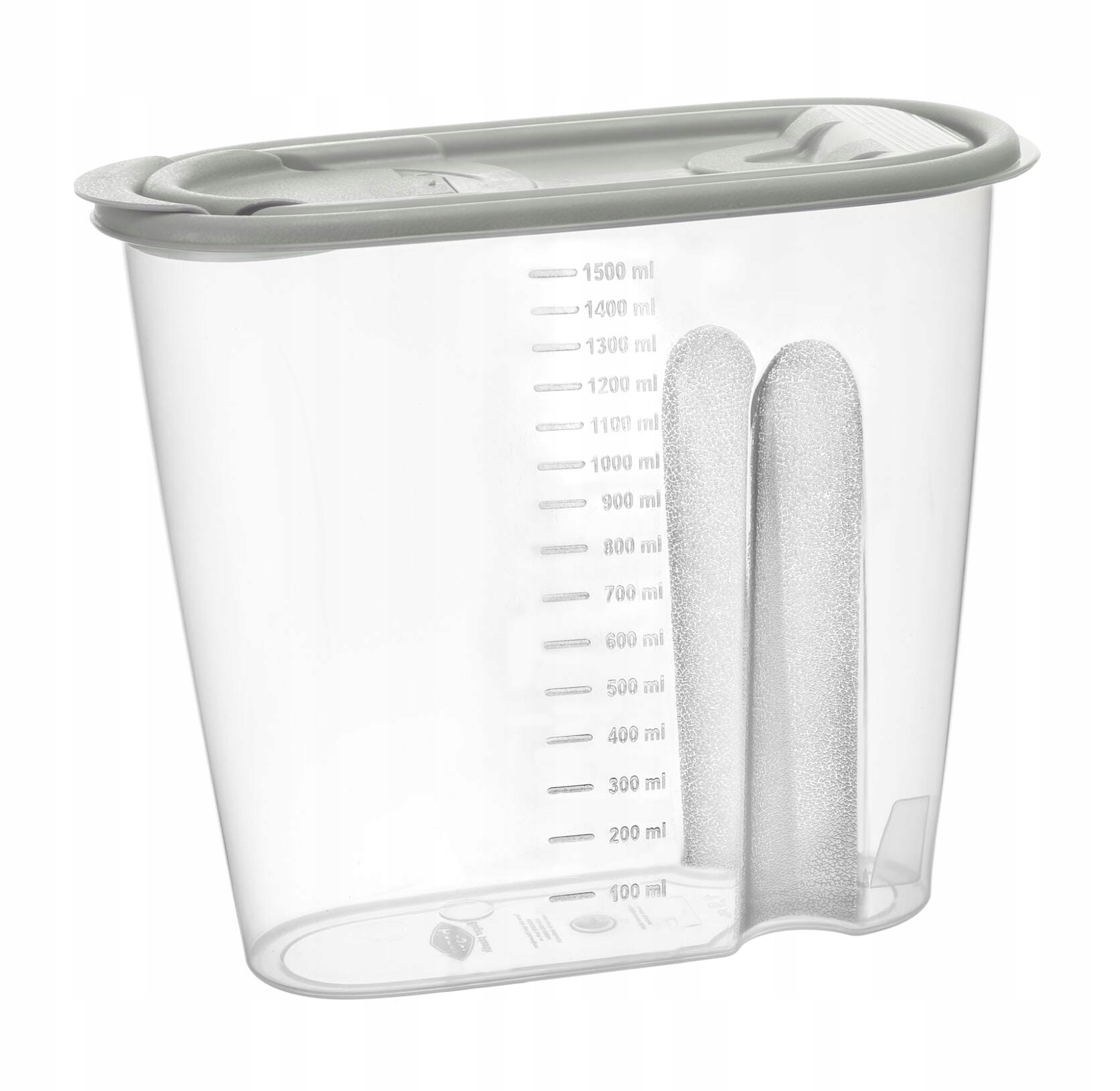 

Pojemnik dozownik do żywności Molly 1500 ml szary