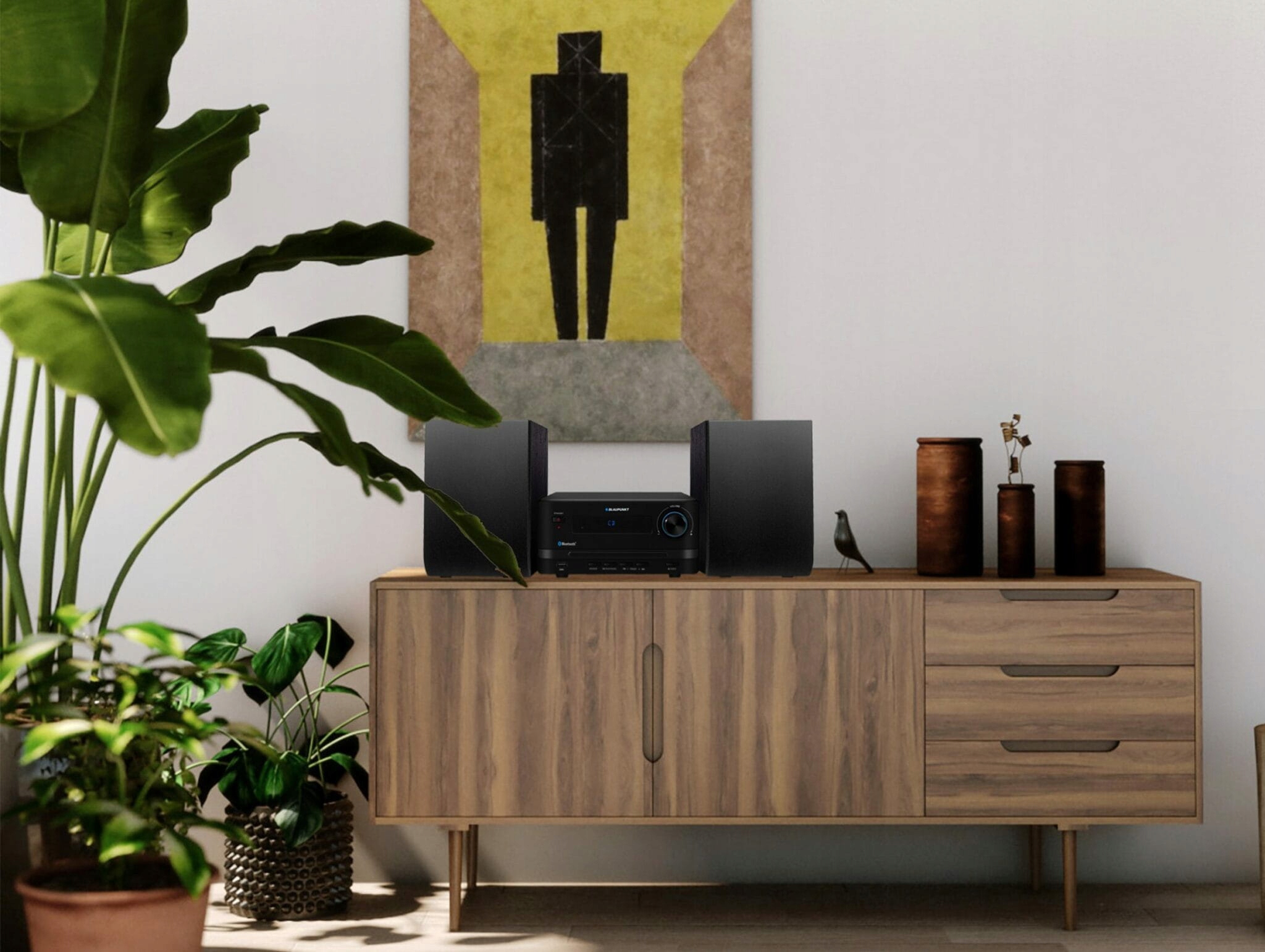 WIEŻA STEREO BLUETOOTH CD USB MP3 BLAUPUNKT MS14BT Kolor czarny