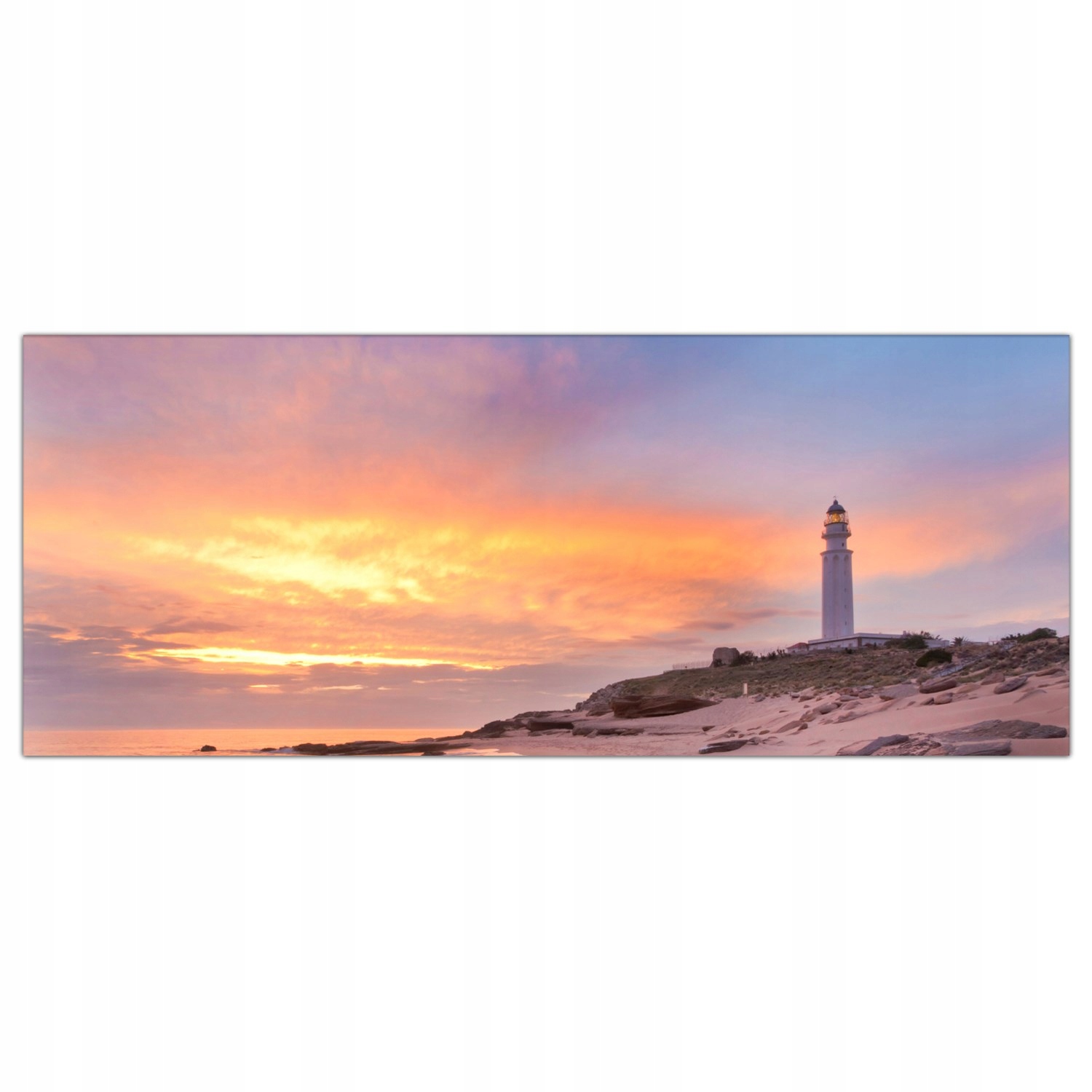 

Obraz na szkle Foto Latarnia Morska Plaża 125x50