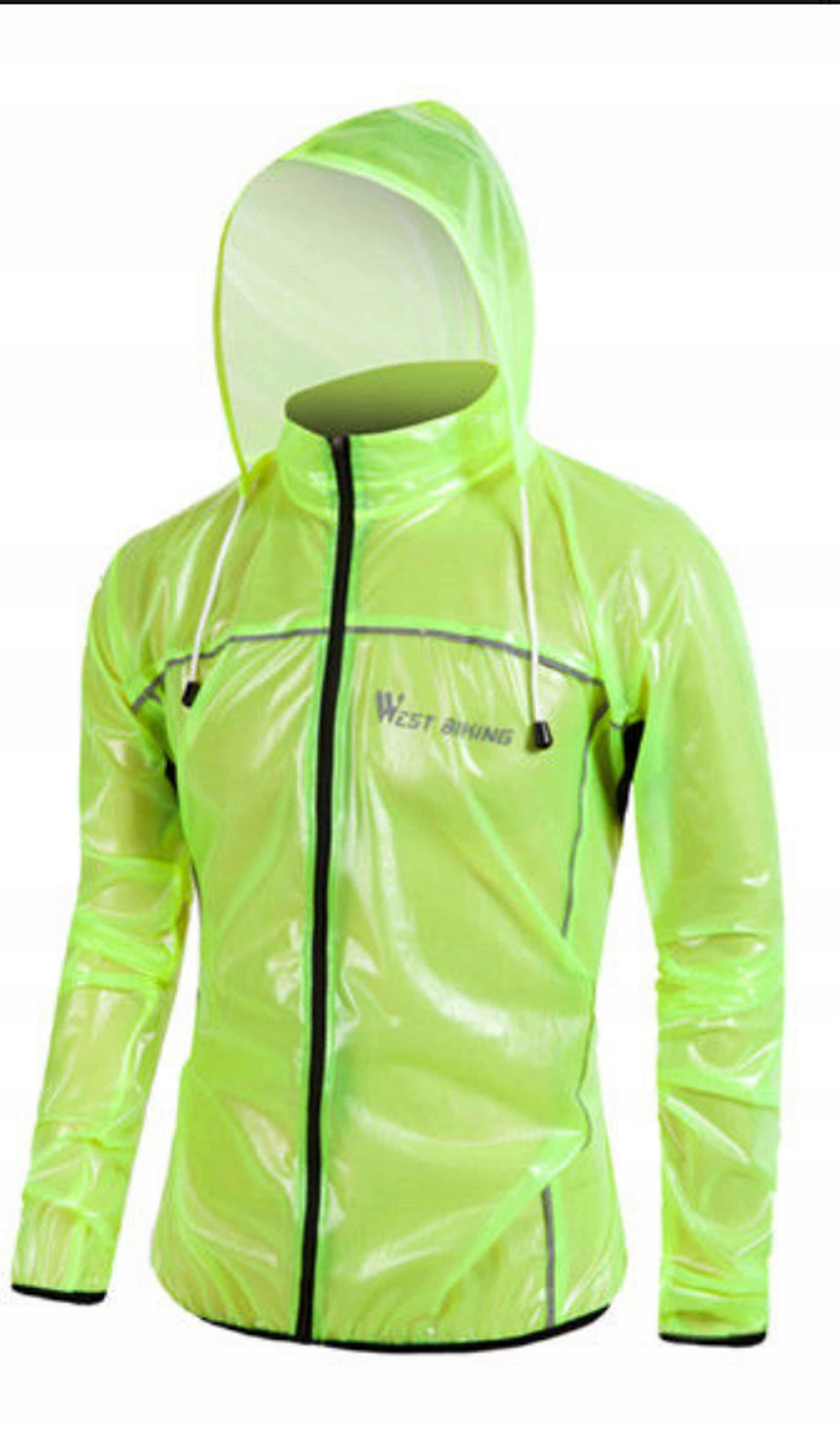 Westbiking Bunda proti dešti na kolo s kapucí a ventilací XXL
