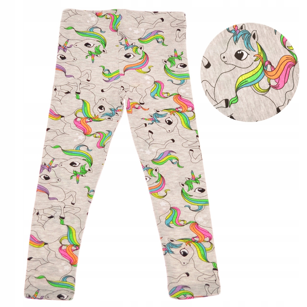 

Legginsy tęczowe Jednorożce Getry r.128