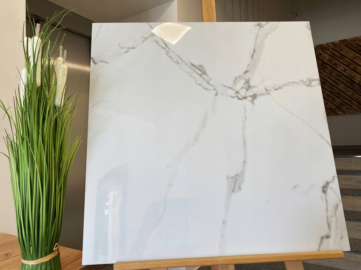 płytka 60x60 gres polerowany Atlanta white marmur Typ gres