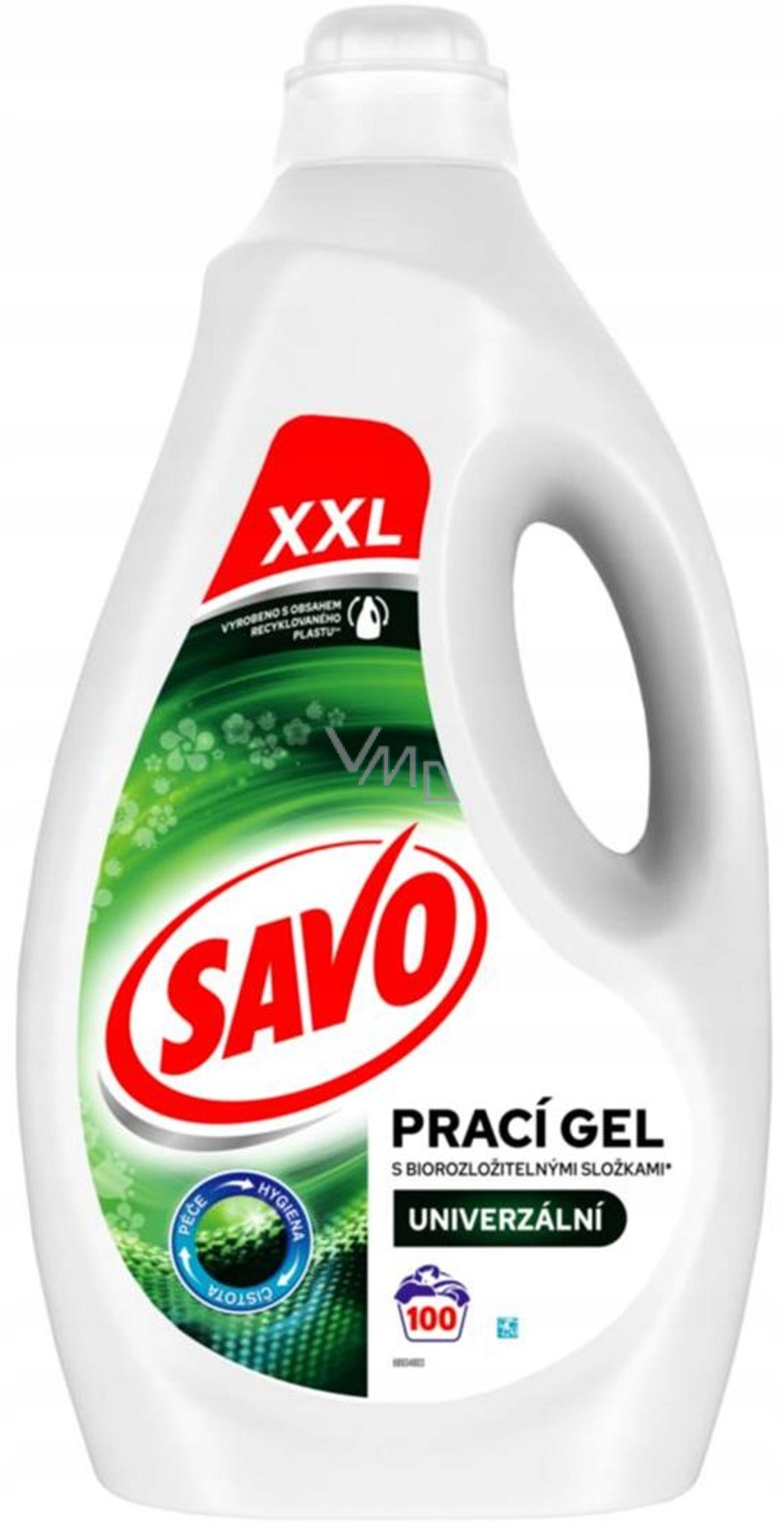 Levně Savo Univerzál prací gel na bílé i barevné prádlo 100 dávek 5 l