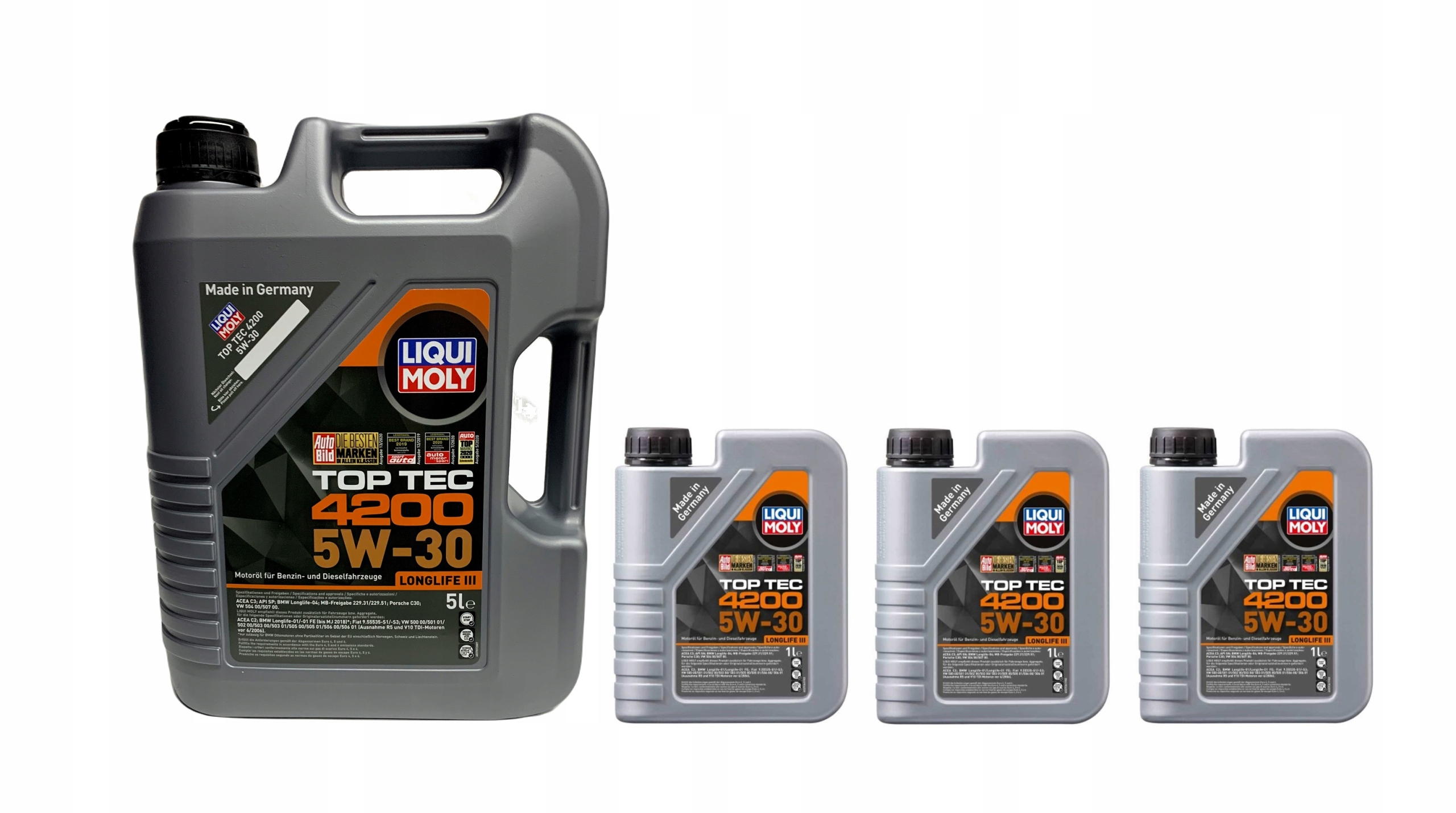 

Liqui Moly Top Tec 4200 5W30 8973 Longlife III 8L