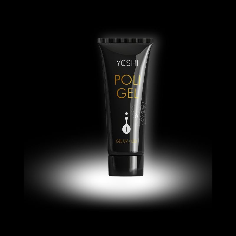 Акриловий гель для нігтів Yoshi Acrylogel Poligel Clear безбарвний 30г No 1 — фото 8