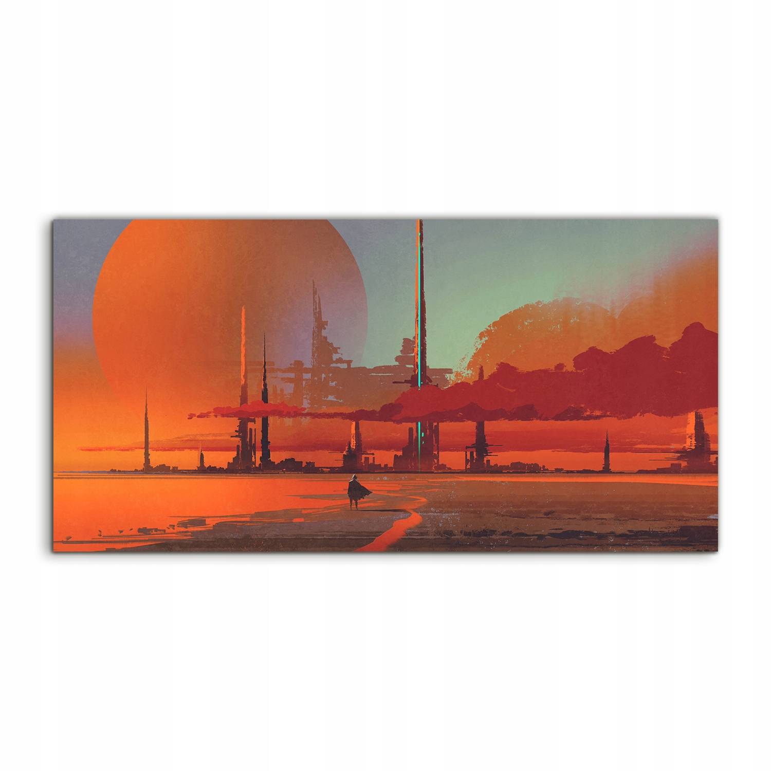 

Obraz akryl 140x70 wiszący SciFi Pustynia Księżyc