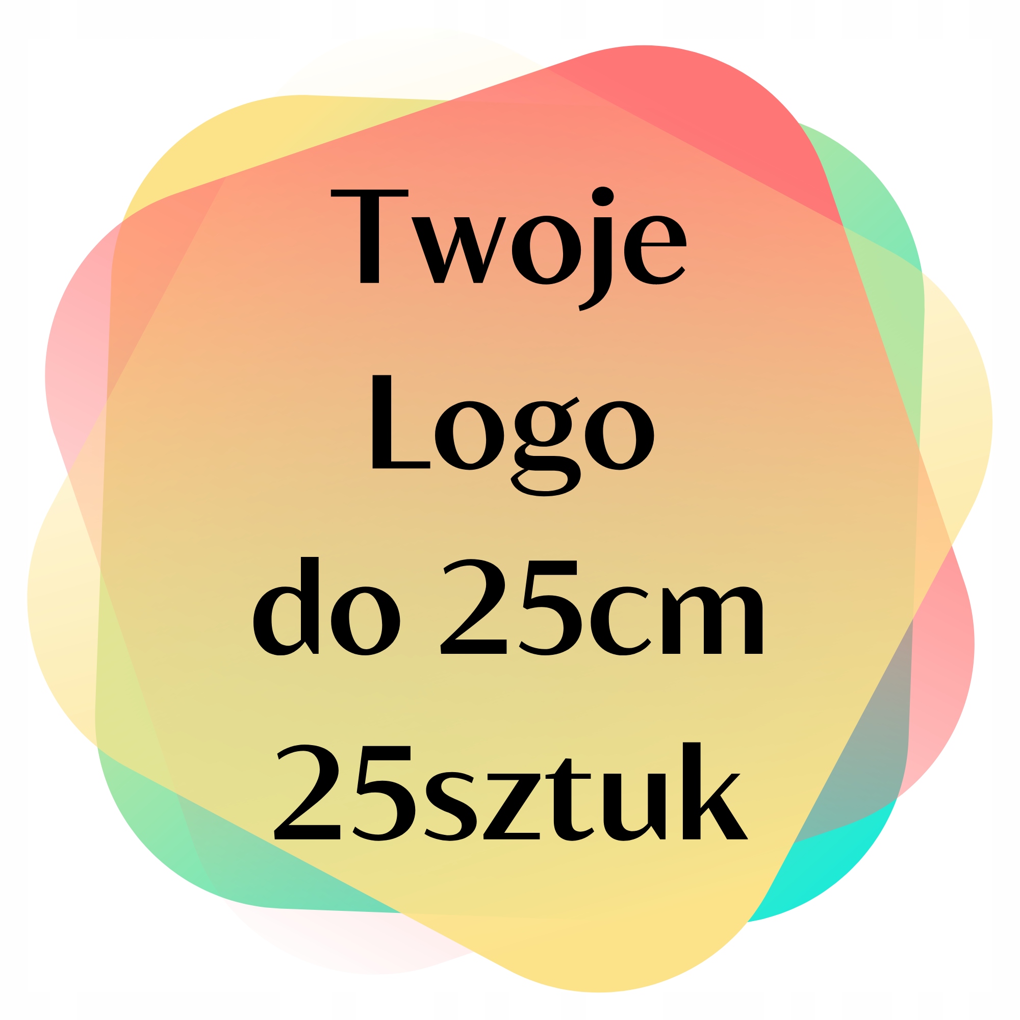 

Naprasowanka Logo Termo Naklejka do 25cm 25 sztuk