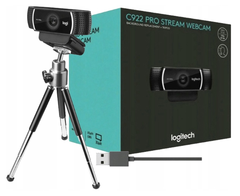 Internetová Kamera Logitech C922 Se Stativem Webcam Pro Usb Hd 1080P