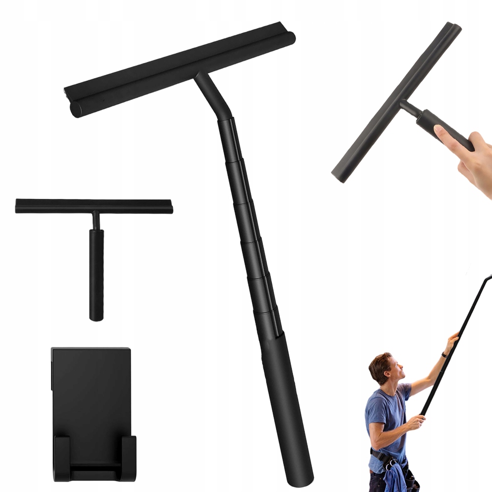 Levně Dlouhý Stahovák Do Koupelny S Nastavitelnou Délkou A Odolným Silikonem 97 CM