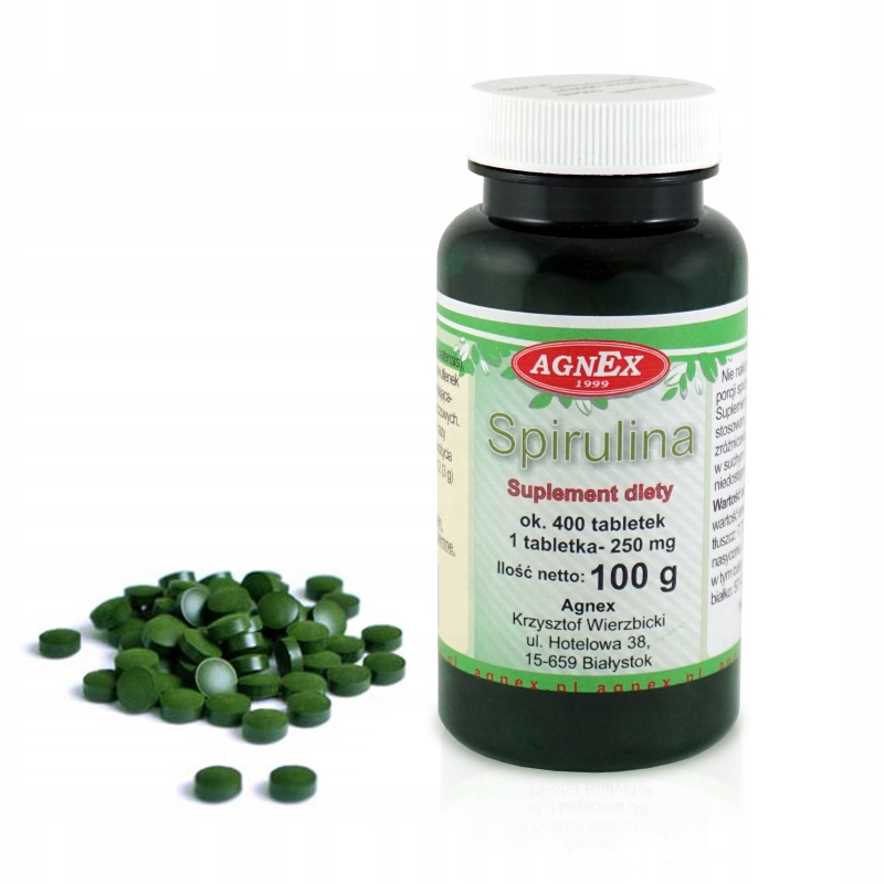 

Spirulina Tabletki 100g (ok. 400 szt.) Superfood