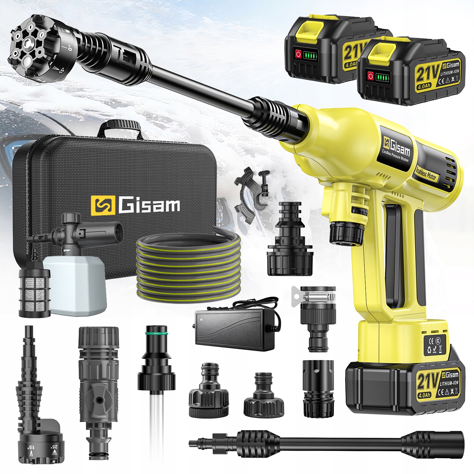 Akumulatorowa Myjka Ciśnieniowa 50 Bar Do Czyszczenia I Nawadniania Ogrodu