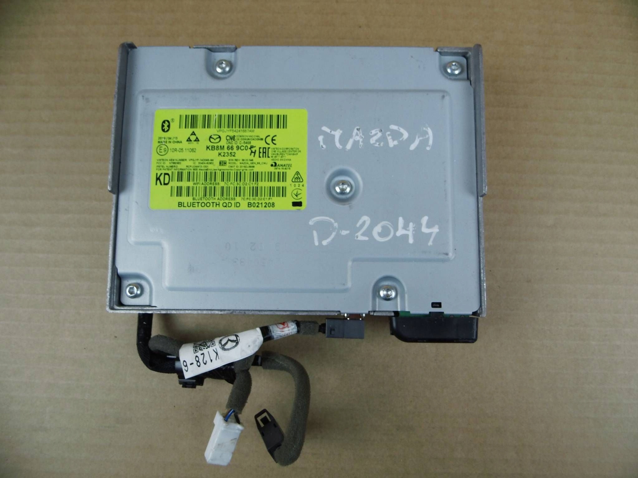 Mazda module control unit radia navigation devices KB8M669C0H