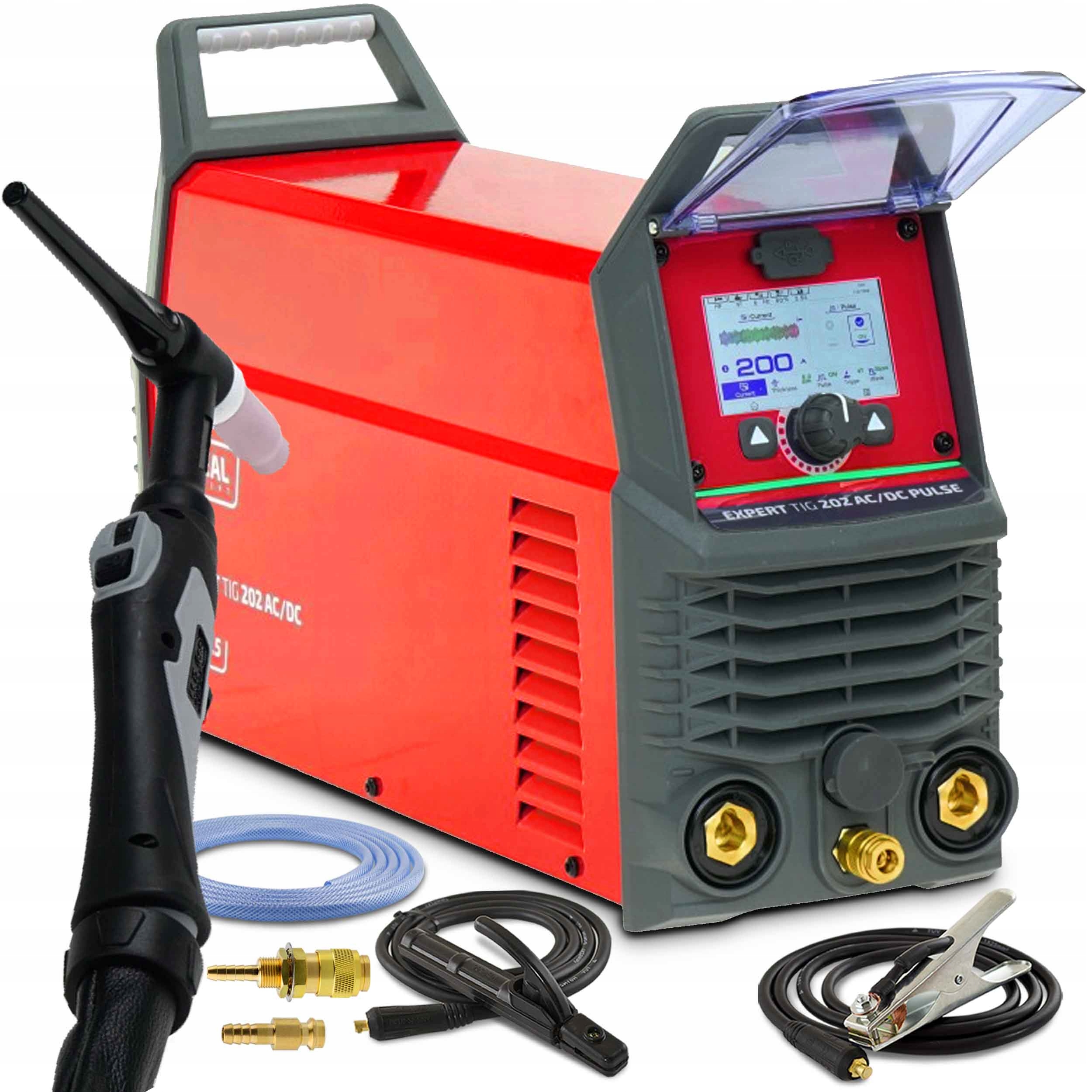 Spawarka Inwertorowa Tig Ideal Expert Tig 202 Ac/dc Pulse Pro3.5 LCD Puls